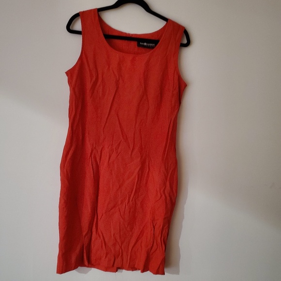 3for$25 Sag Harbor bright red dress hourglass - Picture 2 of 6
